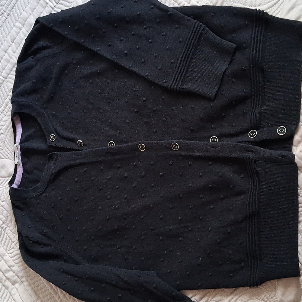 Black Button Down Cardigan